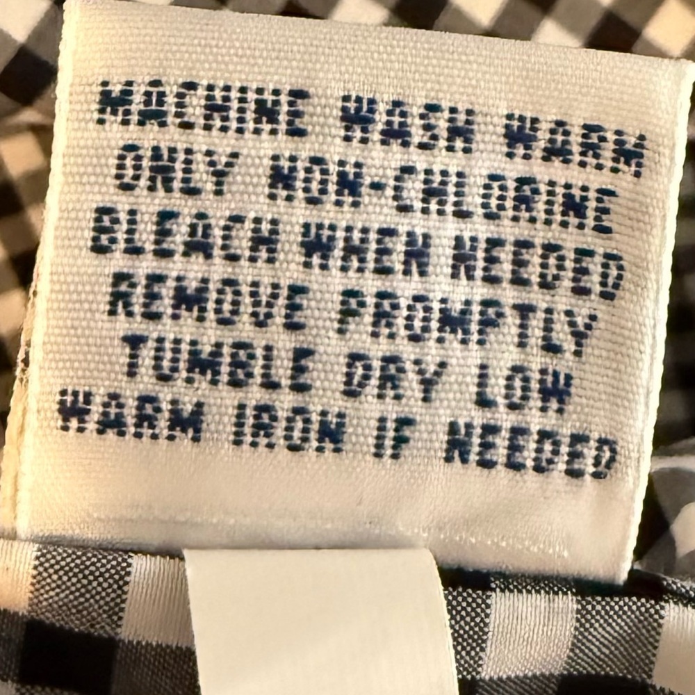 NWOT Polo Ralph Lauren Black and White Checker Button Down in XXL - Picture 7 of 8